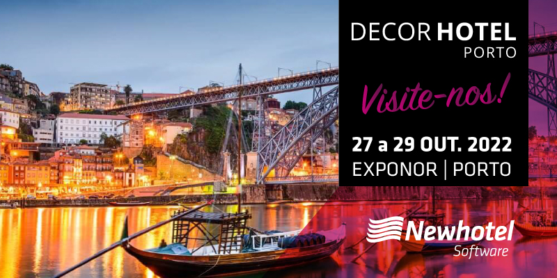 A Newhotel Software vai participar na Feira DECORHOTEL, na Exponor no Porto já no próximo 27 a 29 de Outubro.
