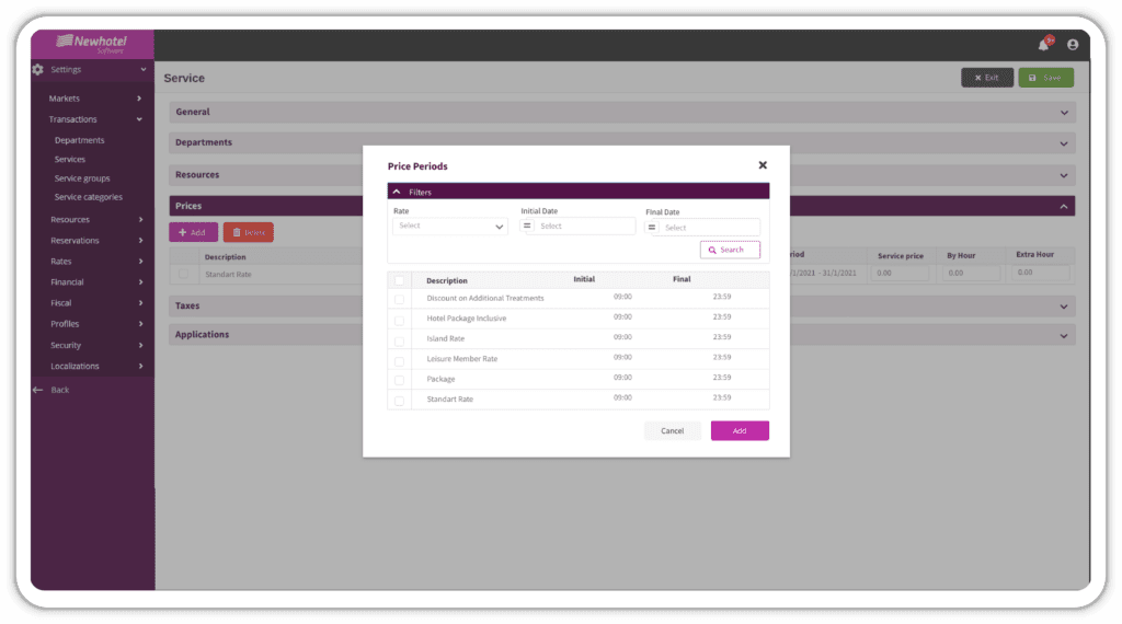 events price software