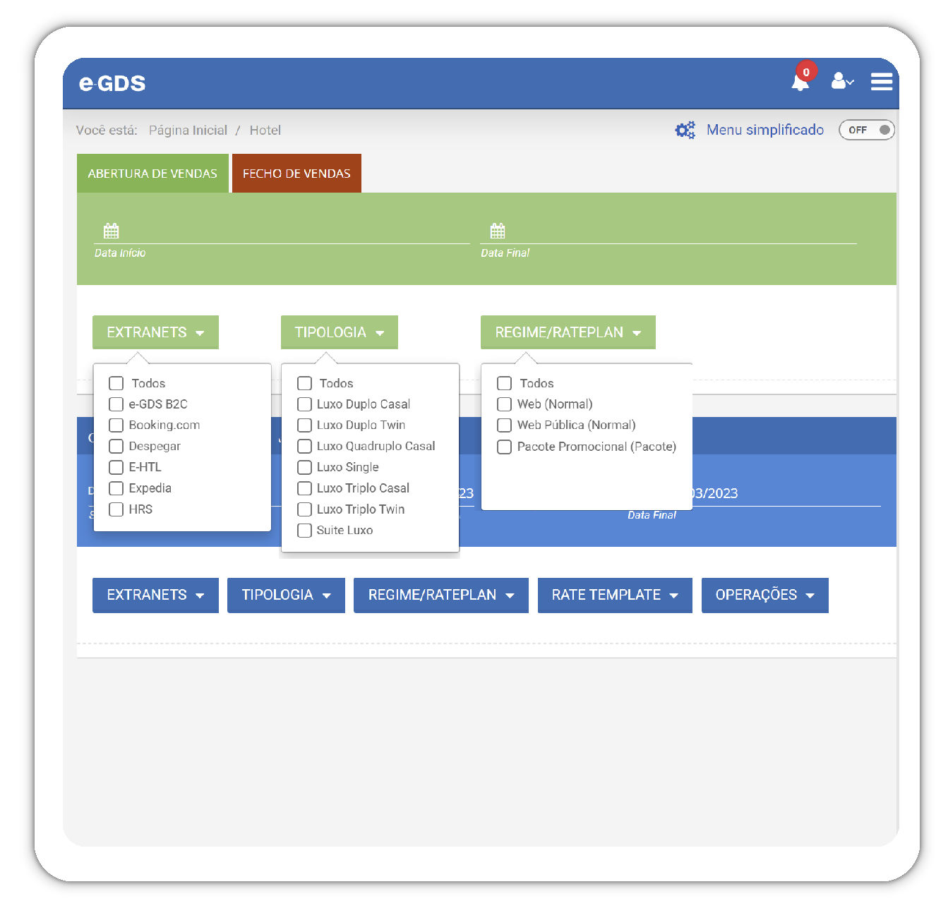 distribuição channel manager
